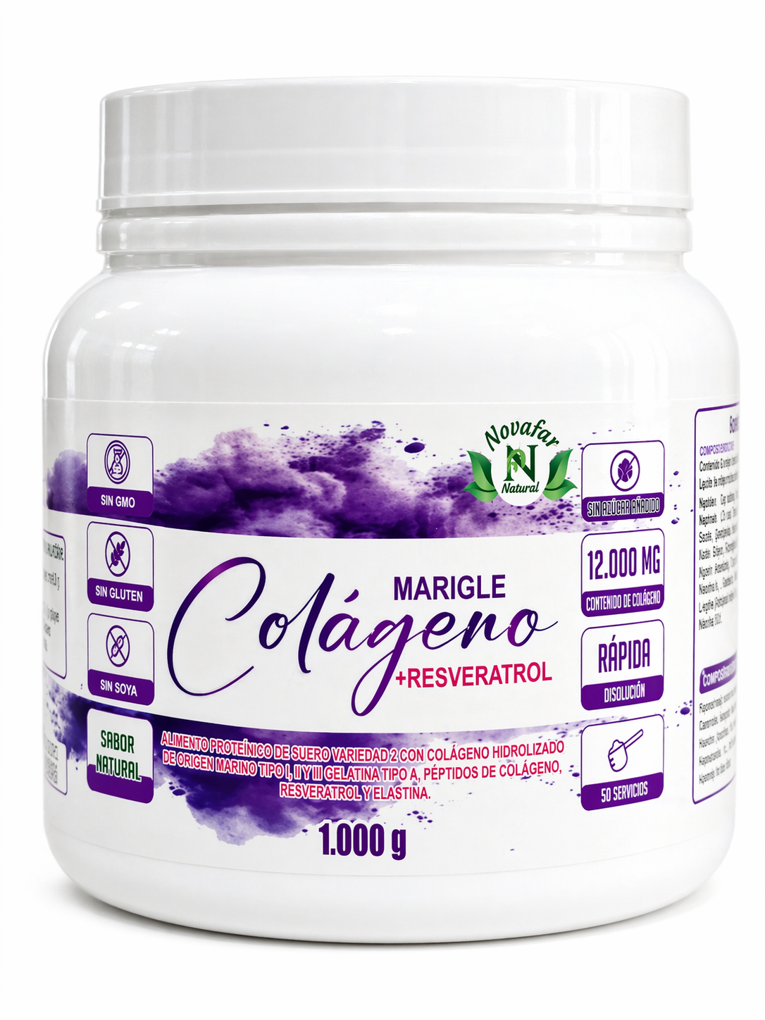 Marigle Colágeno + Resveratrol (1.000 g)